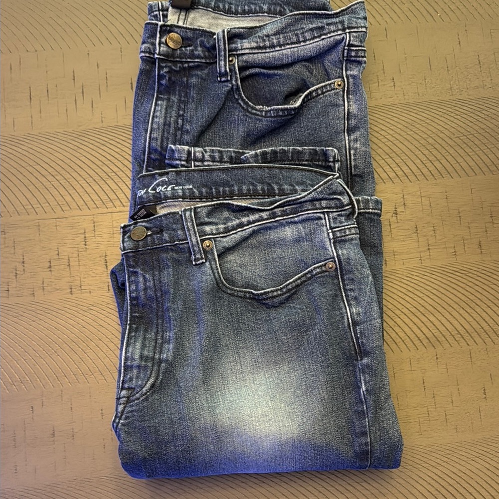 2 pair Kenneth Cole Indigo Denim Pants